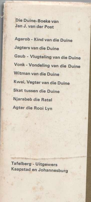 TJEB, SPOORSNYER - JAN J VAN DER POST (2 DE DRUK 1971)