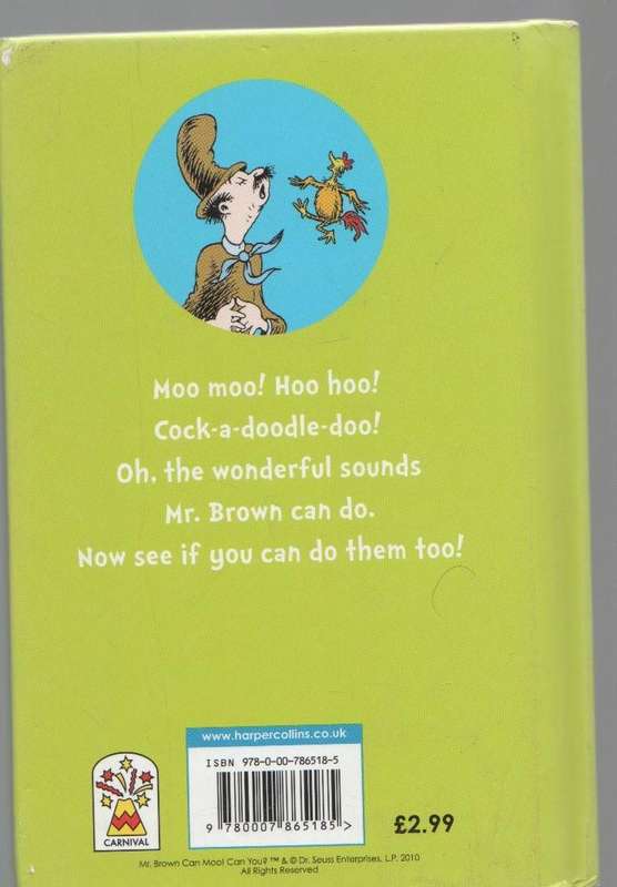 MR BROWN CAN MOO! CAN YOU? - DR SEUSS (1989)