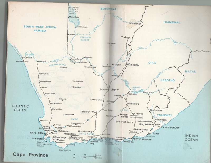 THE COMPANION GUIDE TO SOUTH AFRICA - GEOFFREY JENKINS AND EVE PALMER (1978)