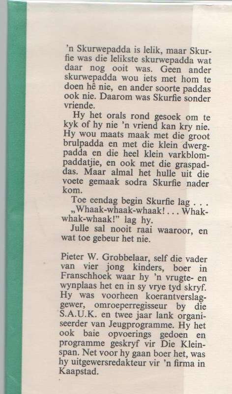 DIE LELIKSTE PADDA - PIETER W GROBBELAAR (1966)