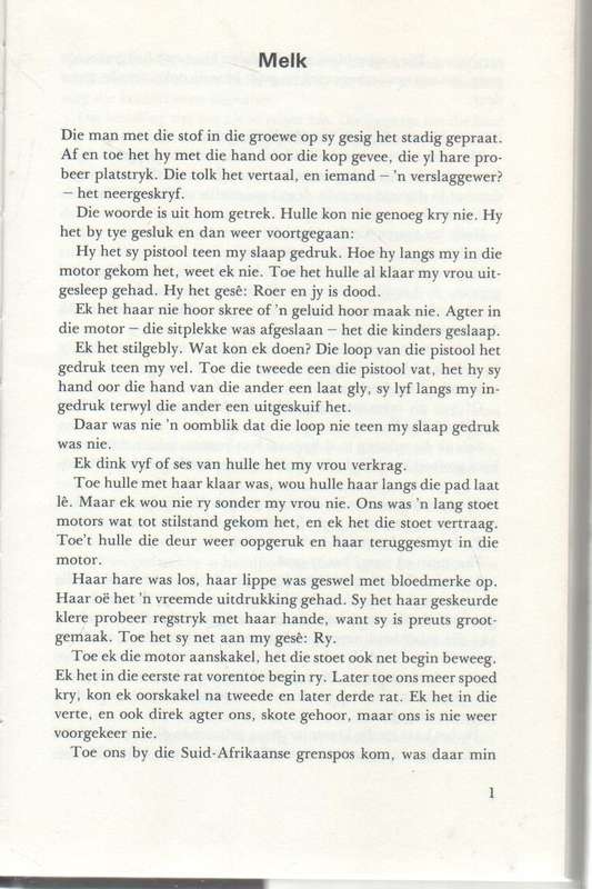 MELK - ELSA JOUBERT (1 STE UITGAWE 1980)