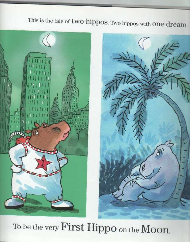 THE FIRST HIPPO ON THE MOON - DAVID WALLIAMS (1 ST PUBLISHED 2014)