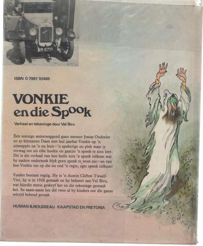 VONKIE EN DIE SPOOK  - VAL BIRO (1 STE AFRIKAANS UITGAWE 1980)