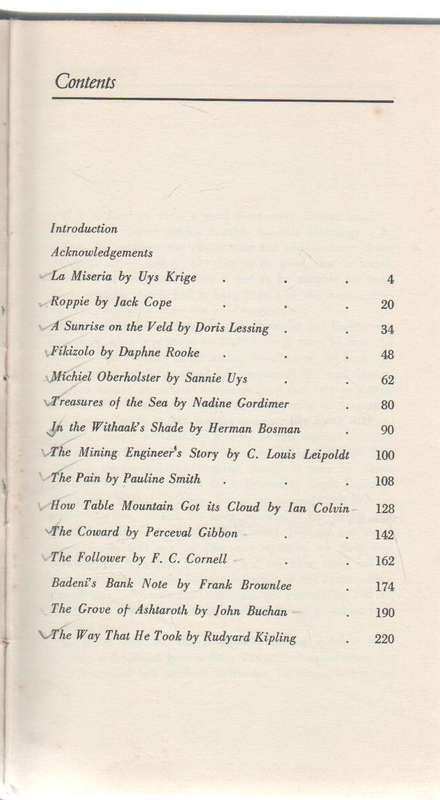 STORIES SOUTH AFRICAN - A LENNOX-SHORT & R E LIGHTON (1970)