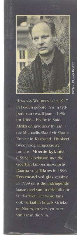 DOMEIN VAN GLAS - HENK VAN WOERDEN , VERTAAL DEUR ANTJIE KROG (1 STE UITGAWE 2000)