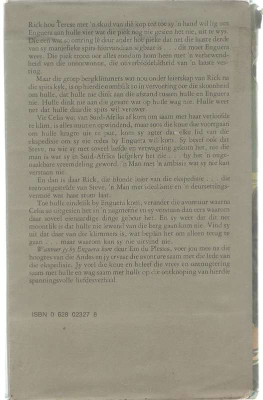 WANNEER JY BY ENGUERA KOM - EM DU PLESSIS (1 STE UITGAWE 1982) KLUB 707