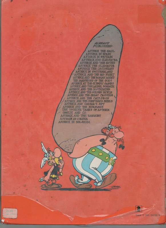 ASTERIX AND THE BIG FIGHT - GOSCINNY AND UDERZO (12TH IMPRESSION 1982)