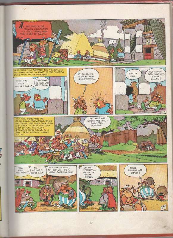 ASTERIX AND THE BIG FIGHT - GOSCINNY AND UDERZO (12TH IMPRESSION 1982)