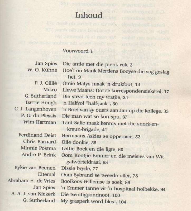 LIGVOETS, VYFTIG HUMORISTIESE VERHALE - P G DU PLESSIS & MARGA STOFFER (1 STE UITG 1994)