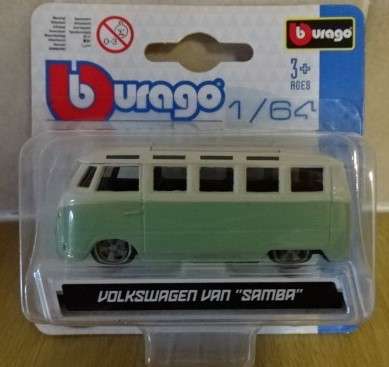 BbURAGO VOLKSWAGEN VAN SAMBA - ITALIAN DESIGN (1/64)