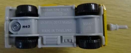 MATCHBOX MUSTARD URBAN TOW TRUCK MADE IN THAILAND 2013 MODEL