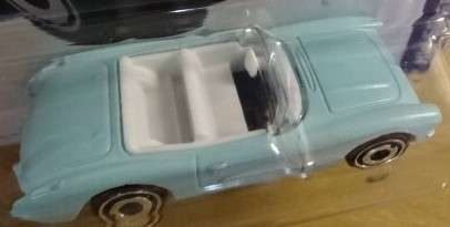 HOTWHEELS LIGHT BLUE 1956 CORVETTE (183/250) BARBIE