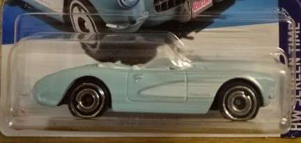 HOTWHEELS LIGHT BLUE 1956 CORVETTE (183/250) BARBIE