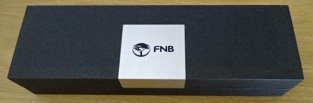 FNB  CORPORATE PEN IN BLACK AND SILVER BOX