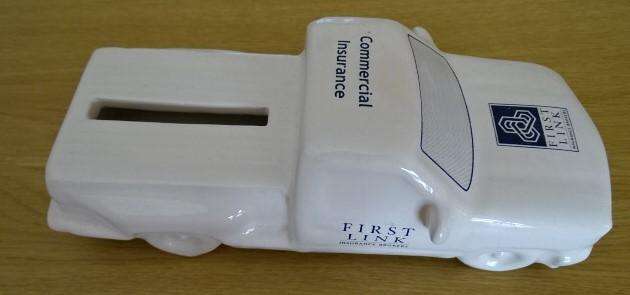 GLASS FIRST LINK INSURANCE BROKERS  CORPORATE VISIT CARD HOLDER (COLLECTABLE ITEM)