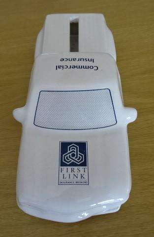 GLASS FIRST LINK INSURANCE BROKERS  CORPORATE VISIT CARD HOLDER (COLLECTABLE ITEM)