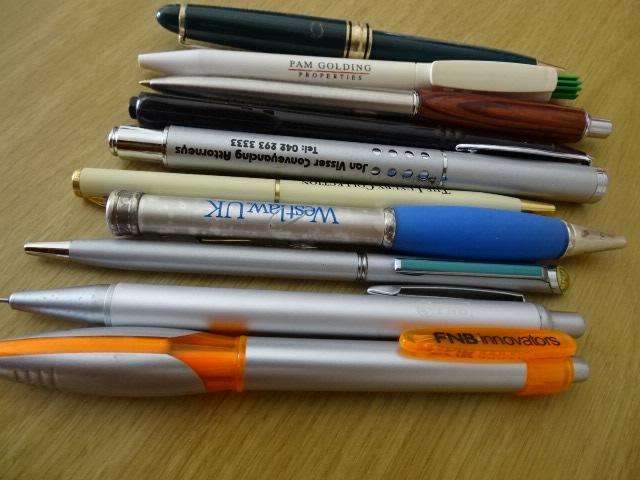 TEN CORPORATE PENS