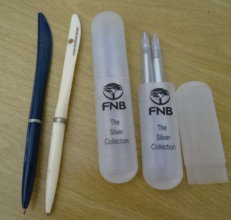 EIGHT CORPORATE PENS