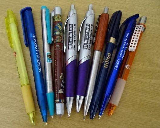 TEN CORPORATE PENS