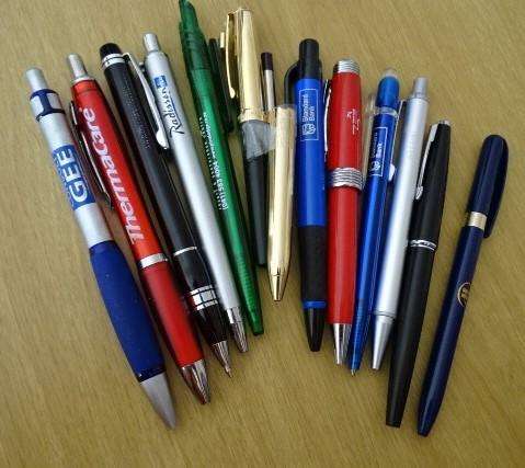 TWELVE CORPORATE PENS