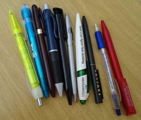 TEN CORPORATE PENS