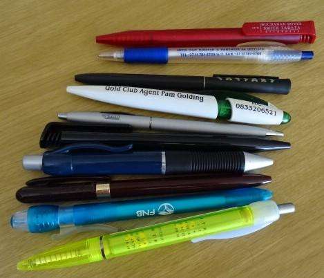 TEN CORPORATE PENS