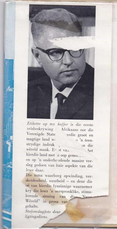 ETIKETTE OP MY KOFFER - ERNST VAN HEERDEN (1969)