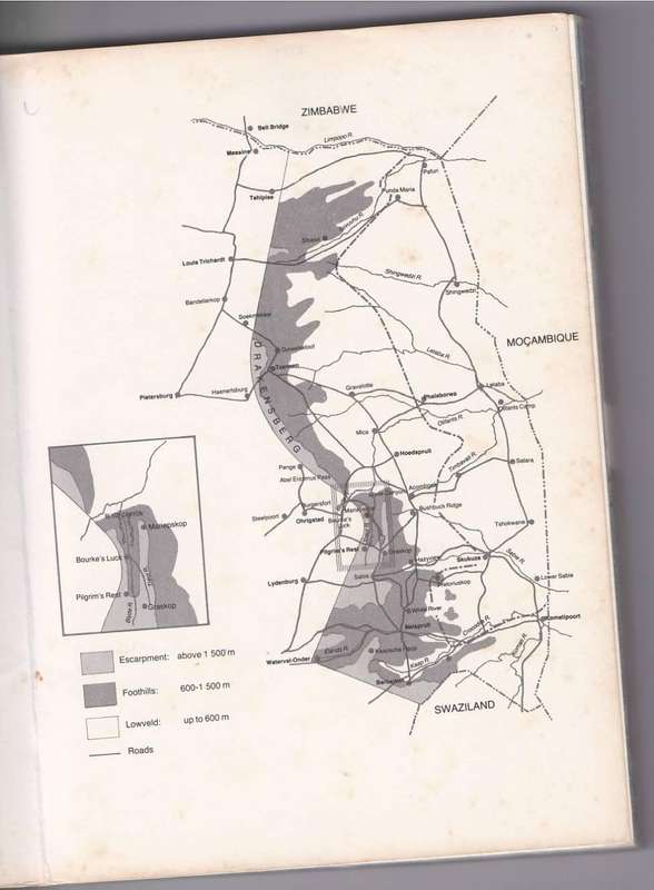 TRANSVAAL LOWVELD AND ESCARPMENT INCLUDING KRUGER NATIONAL PARK - JO ONDERSTALL (1984)