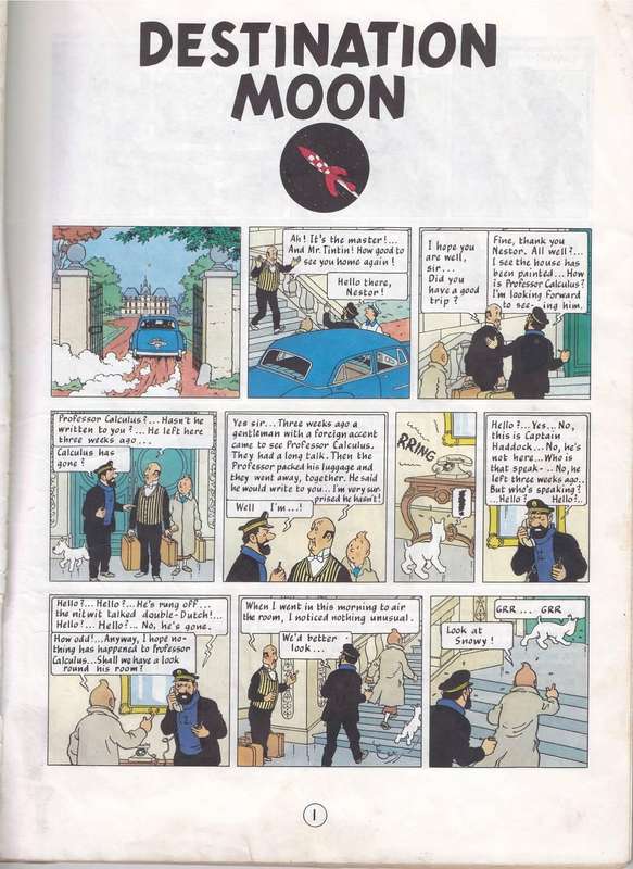 THE ADVENTURES OF TINTIN - DESTINATION MOON (OLD)