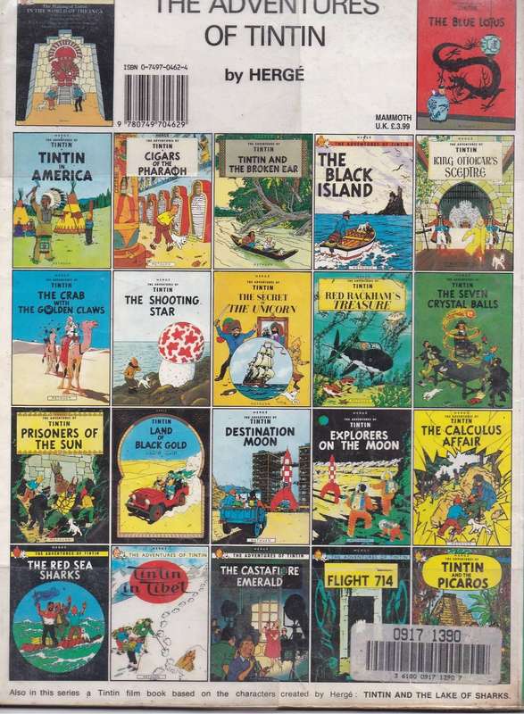 THE ADVENTURES OF TINTIN THE SECRET OF THE UNICORN (1993)