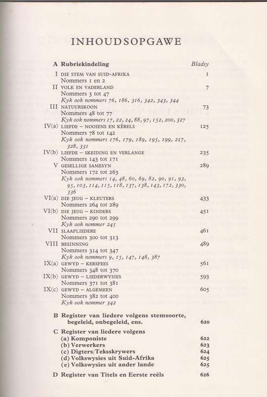 FAK-SANGBUNDEL - UITGEGEE DEUR DIE FEDERASIE VAN AFRIKAANSE KULTUURVERENIGINGE (1986)