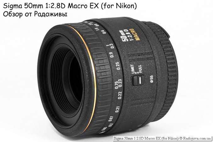 Sigma 50mm 1:2.8D EX Macro lens for Nikon F mount
