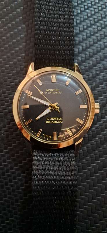 Montine Switzerland 17 Jewels Incabloc mechanical watch