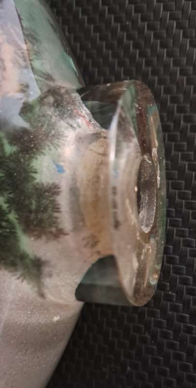 Oriental Painted bottle (Painted on the inside)