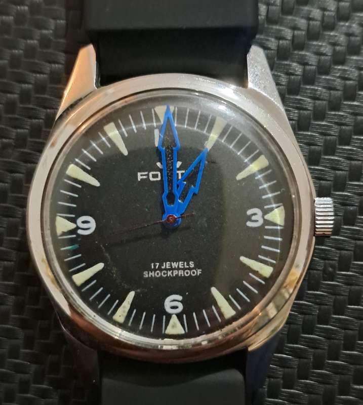 Vintage see through back luminous index mechanical watch