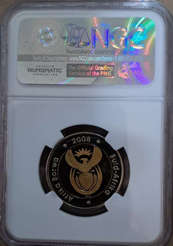 PF 69  Mirrored 2008 Mandela 90th Birthday coin Ultra Cameo