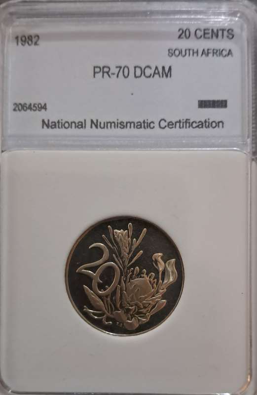 Flawless 1982 PF70 Twenty Cent