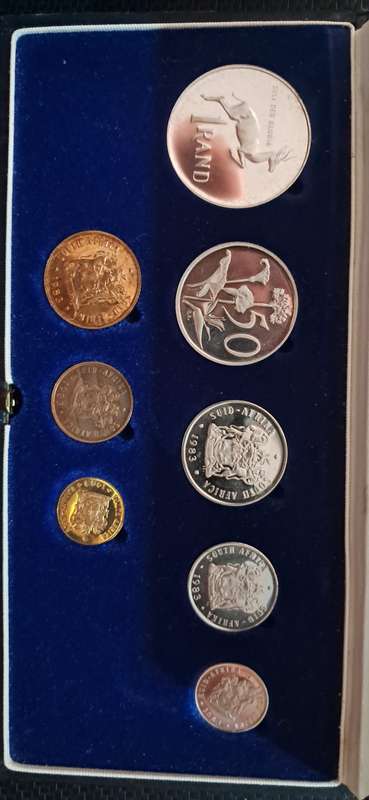 1983 Proof set Silver 1 Rand