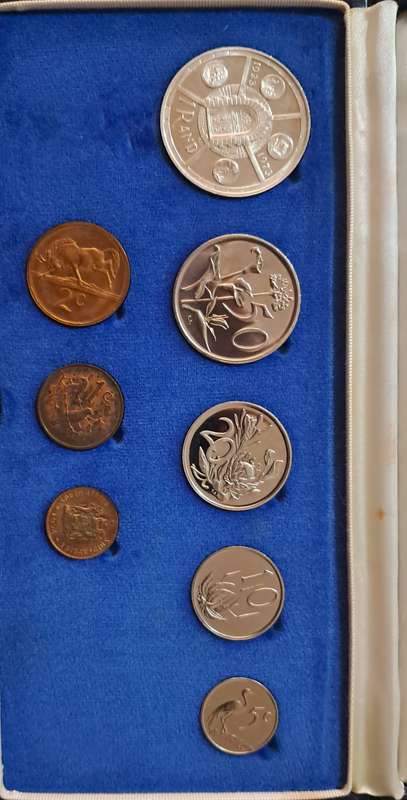 1974 Proof set with Silver 1 Rand