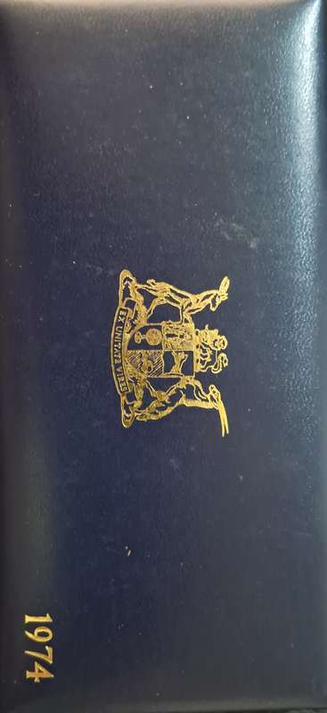 1974 Proof set with Silver 1 Rand