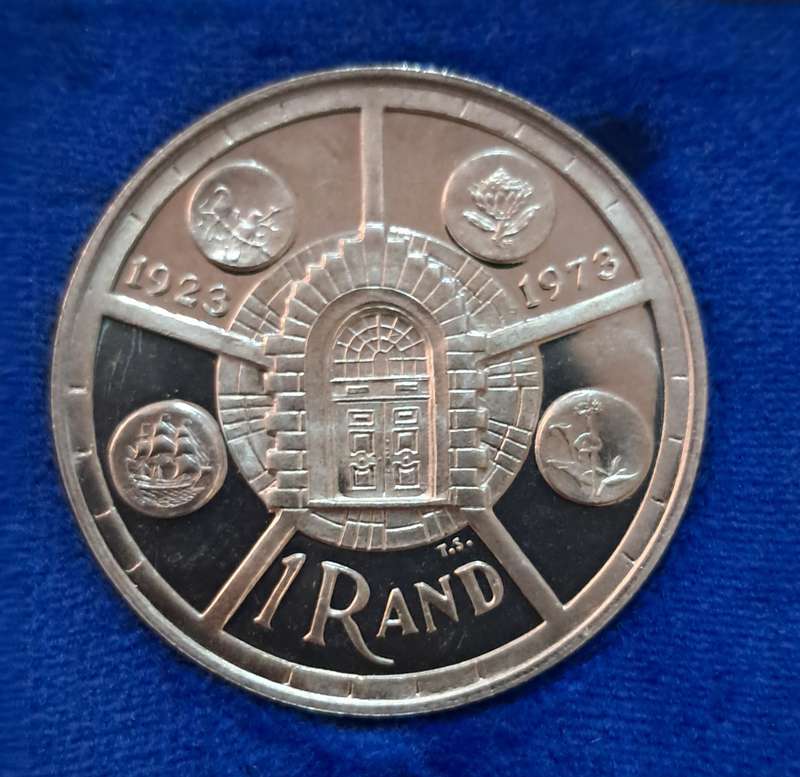 1974 Proof set with Silver 1 Rand