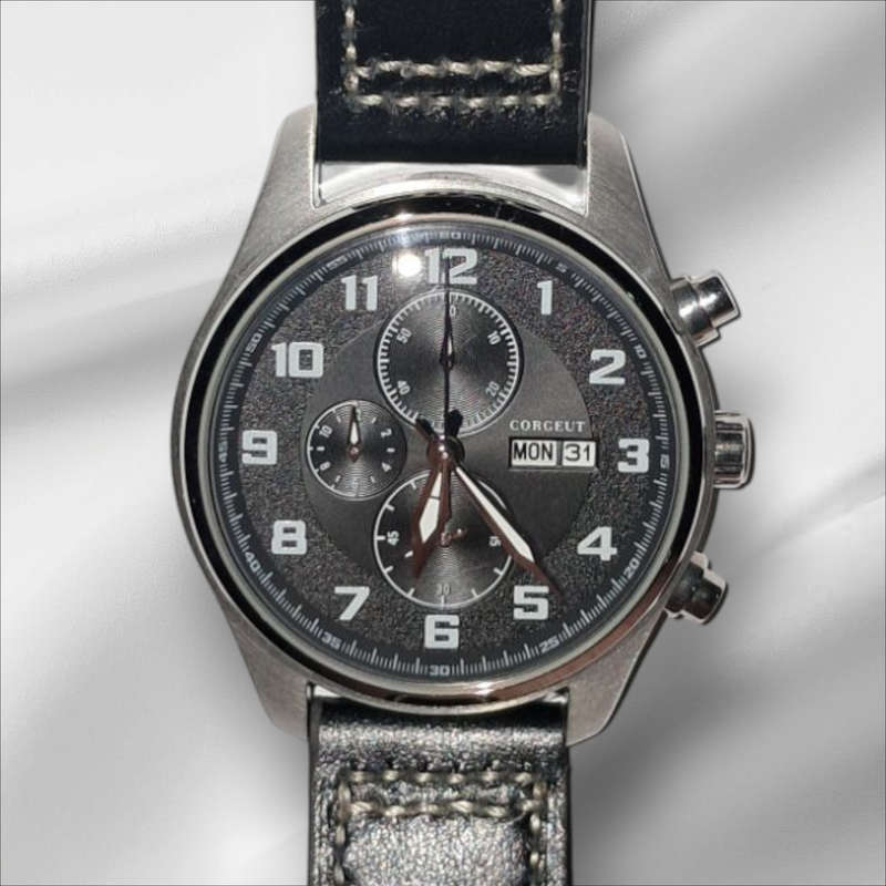 Corgeut Military Style Chronograph Watch