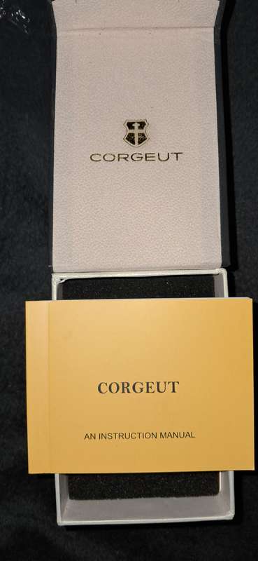 Corgeut Military Style Chronograph Watch Black