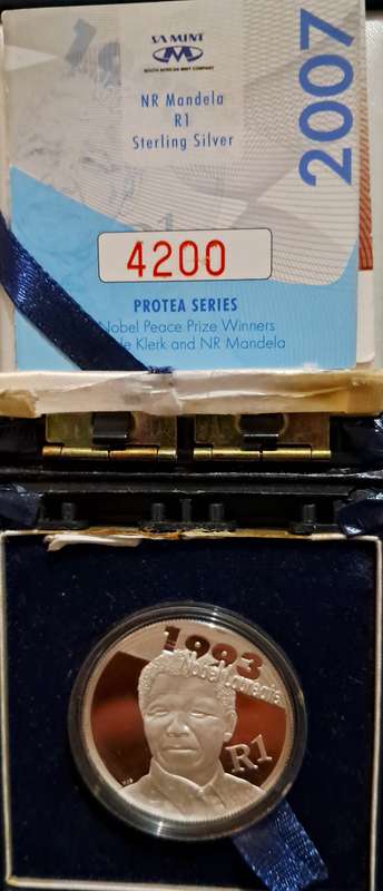 Mandela 2007 Silver Rand Protea series