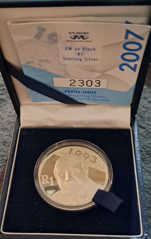 2007 Silver Protea Series FW de Klerk 1 Rand