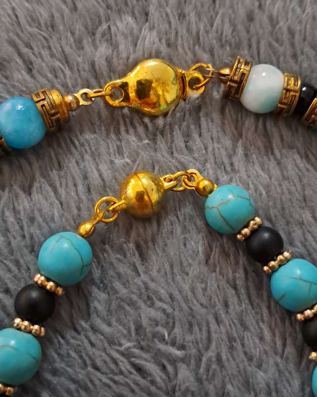 Stone Beads Neclace and Bracelet Set
