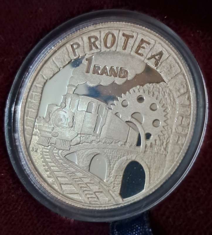 1995 South African Railways Silver proof 1 Rand