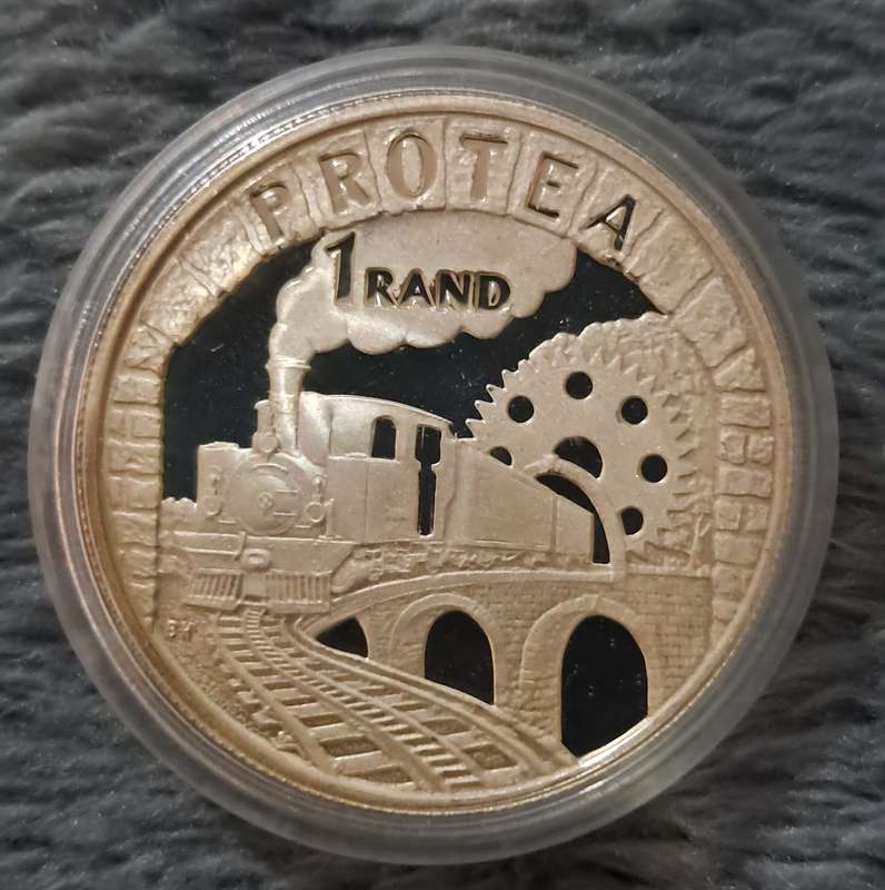1995 South African Railways Silver proof 1 Rand