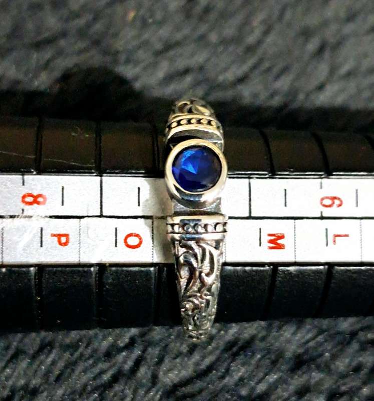 Adjustable Sterling Silver Ring Cubic Zirconia
