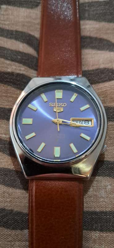 Vintage Seiko 5 Automatic Caliber 6309 A Day Date Watch